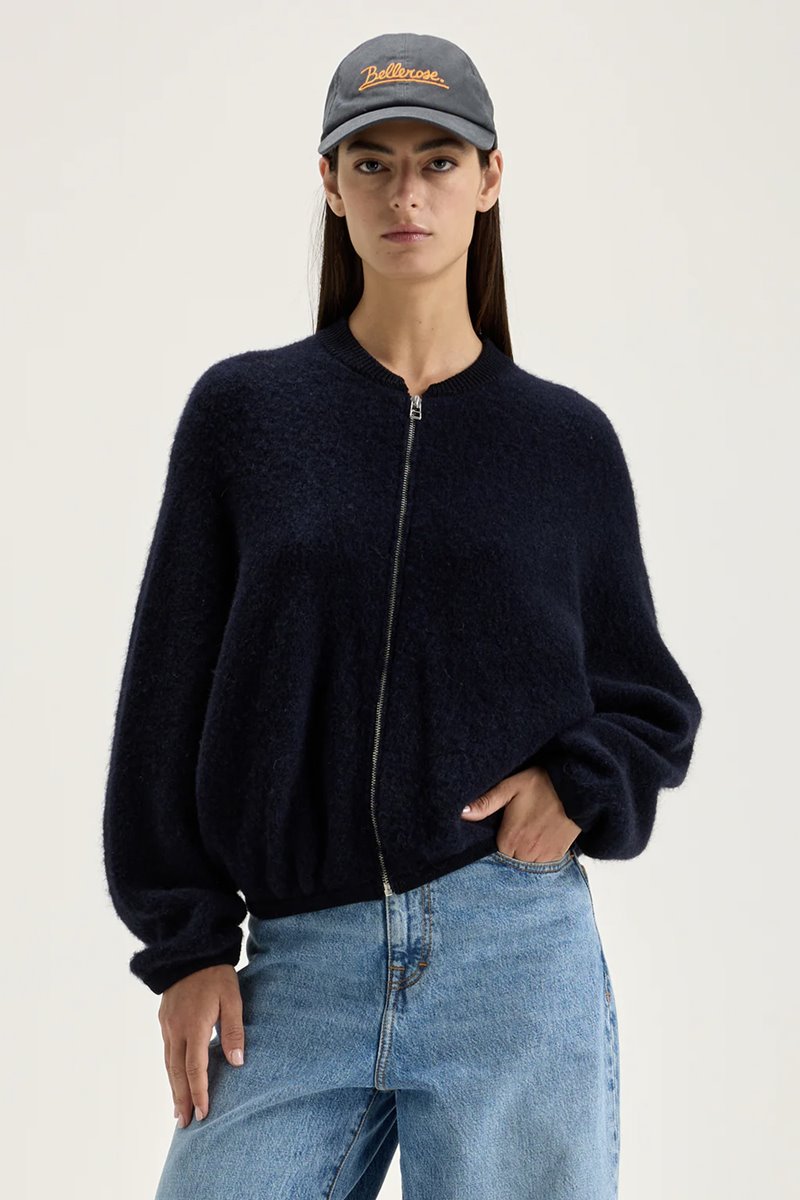 Bellerose asedi knit zip cardigan