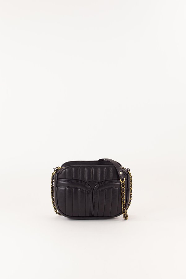 Sessun divine leather bag - black