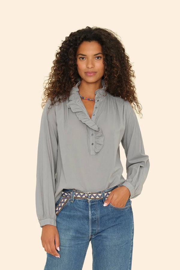 Xirena  caspian shirt  - stone grey 