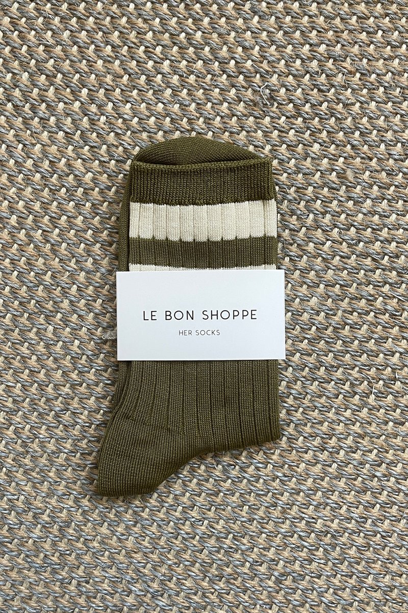 Le Bon Shoppe her sock varsity- fern