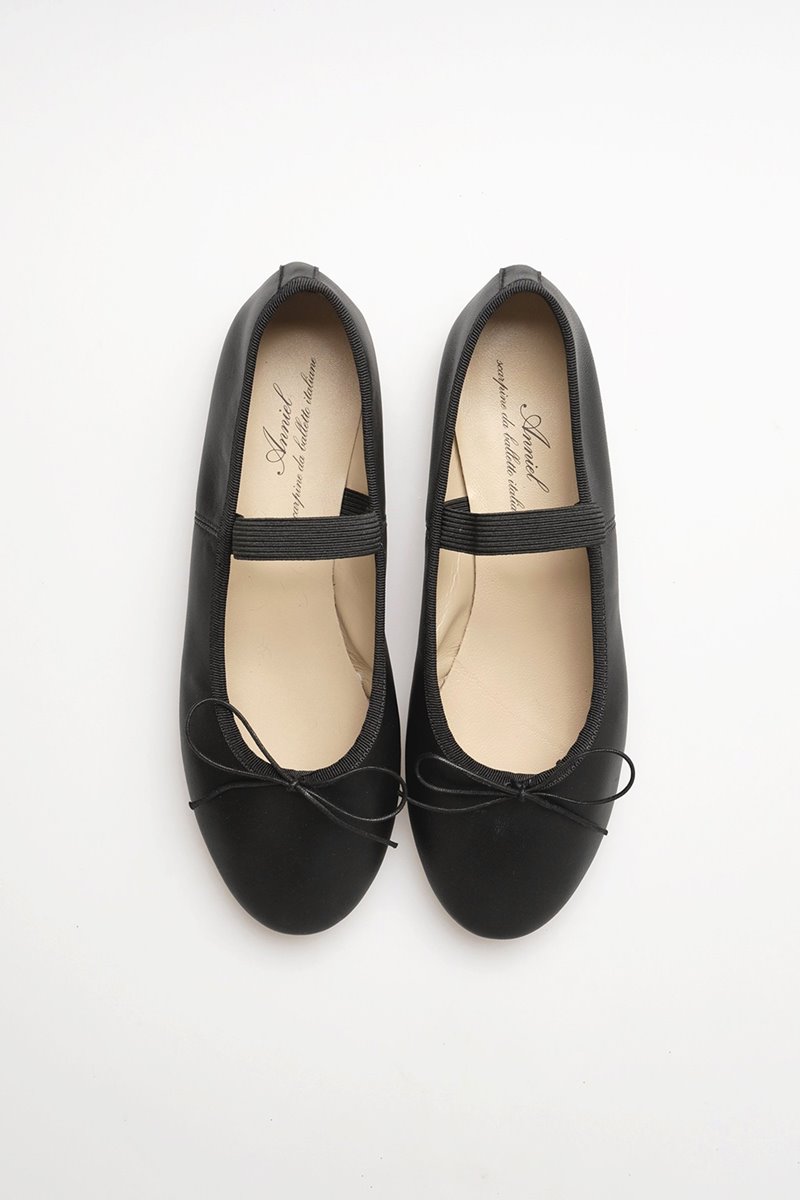 Anniel  ballet flat  black leather