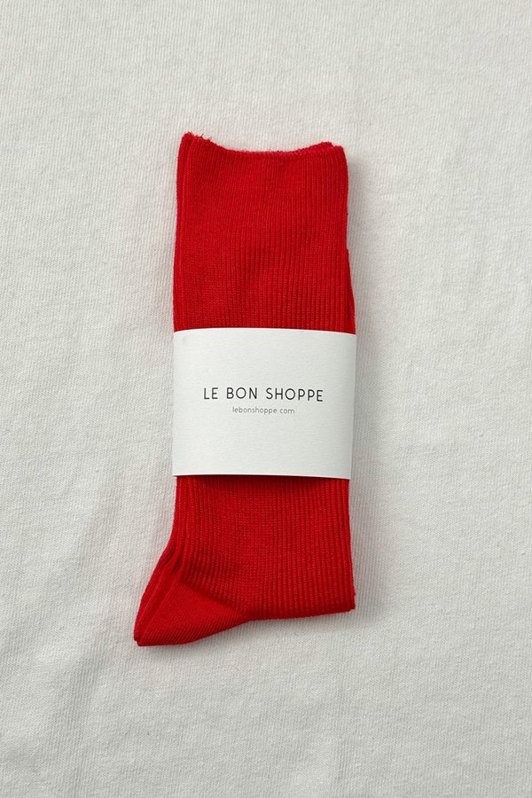 Le Bon Shoppe trouser sock red lipstick