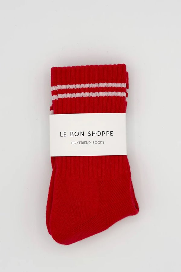 Le Bon Shoppe boyfriend sock red