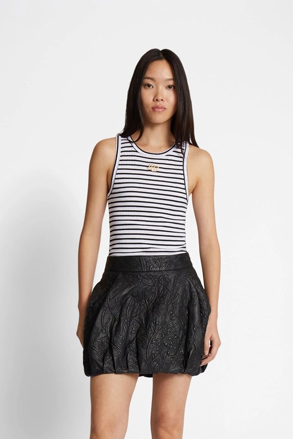 Munthe  teeza vest black stripe