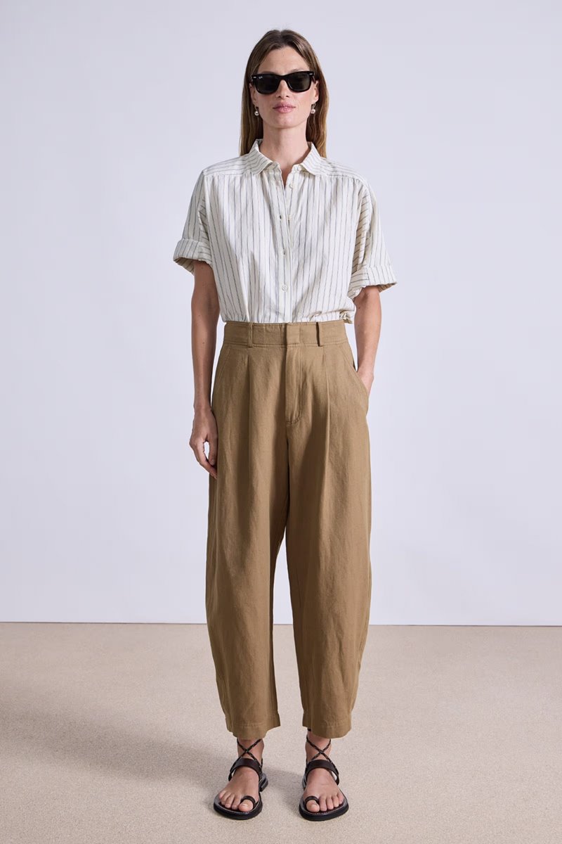 Apiece Apart bari cropped trouser oak