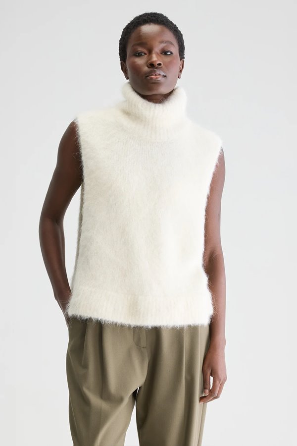 Bellerose daren knitted vest - natural